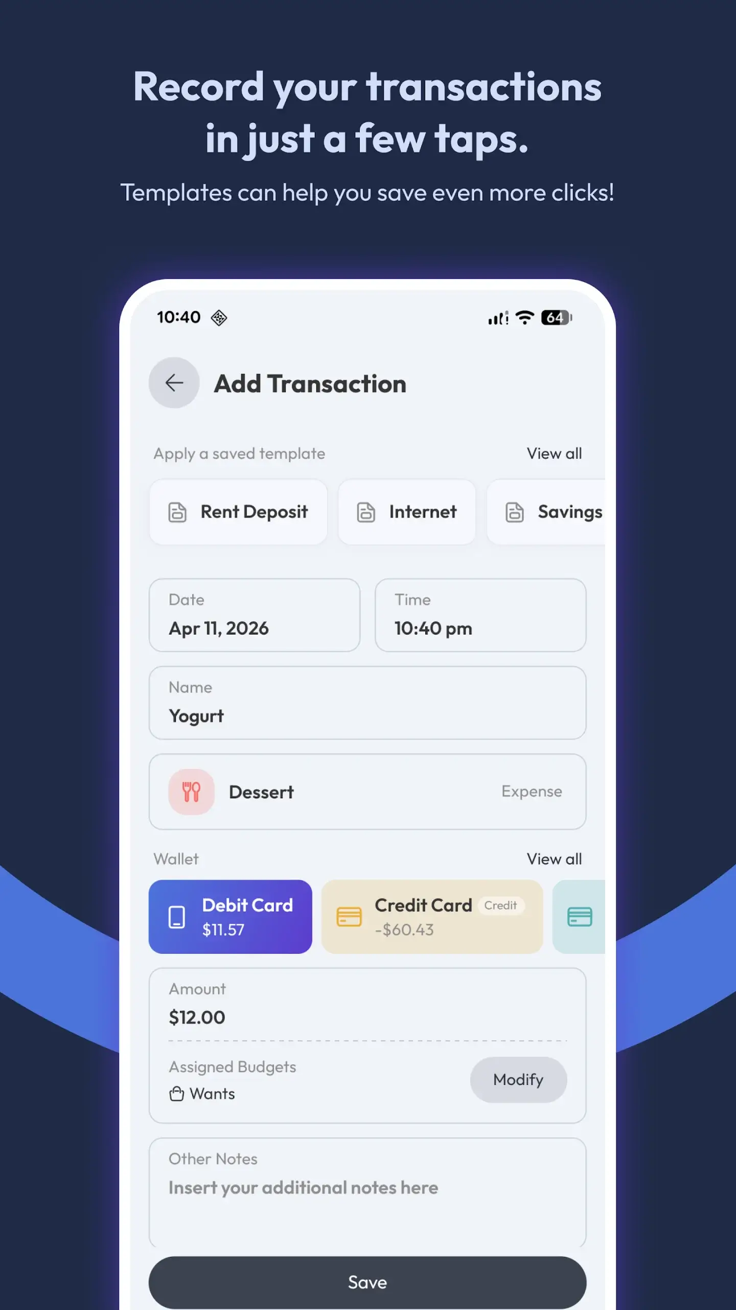 eXpend: Make Budgeting a Habit