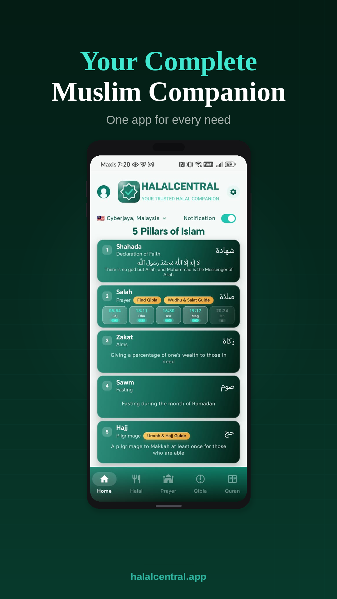 HalalCentral – Prayer Quran