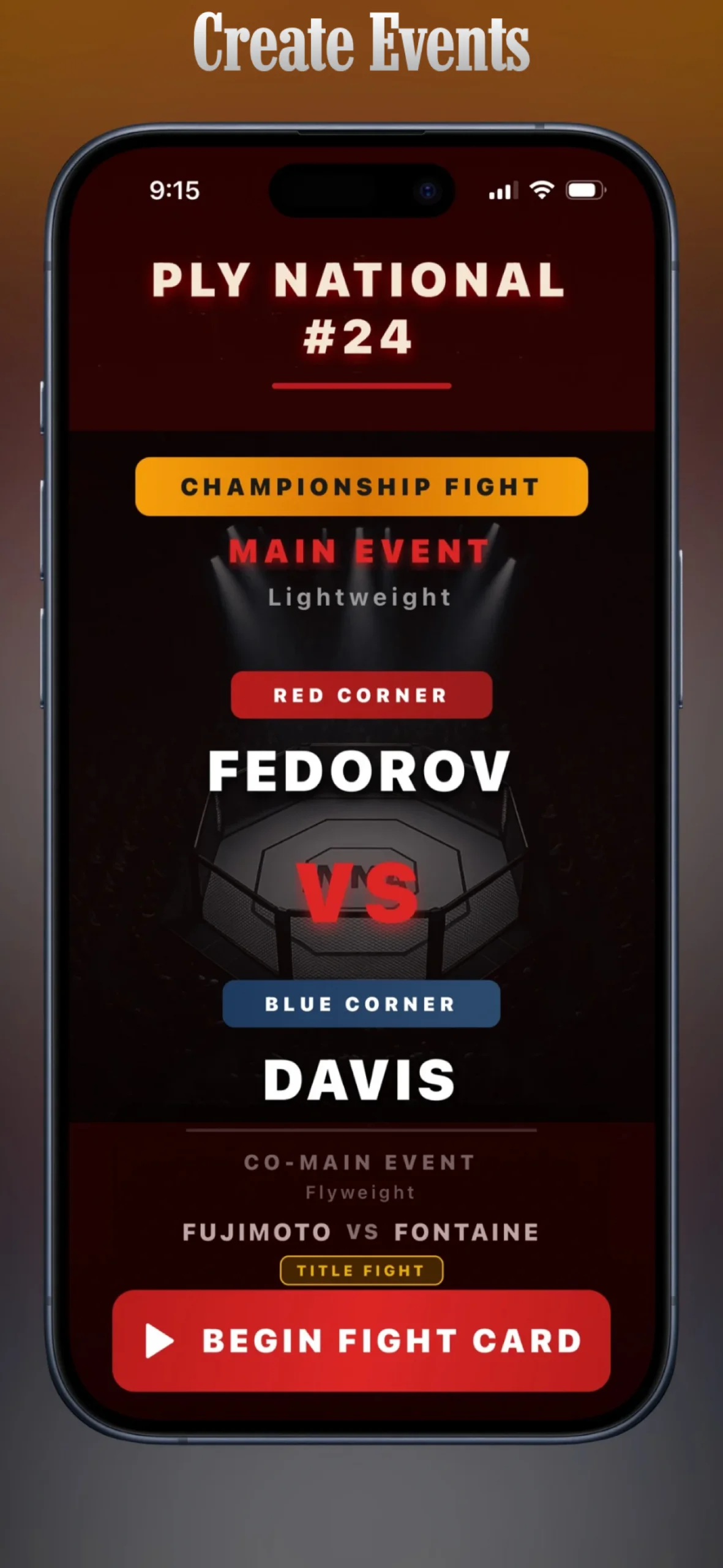 Ultimate Fighting Sim MMA Game