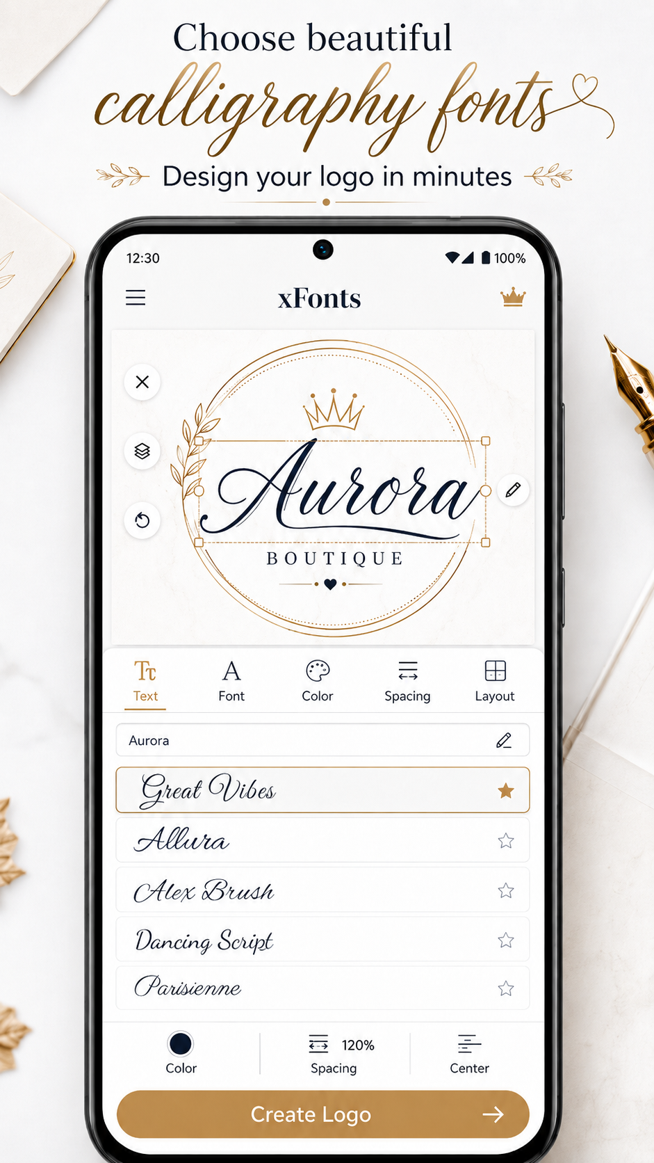 xFonts – Font Design App