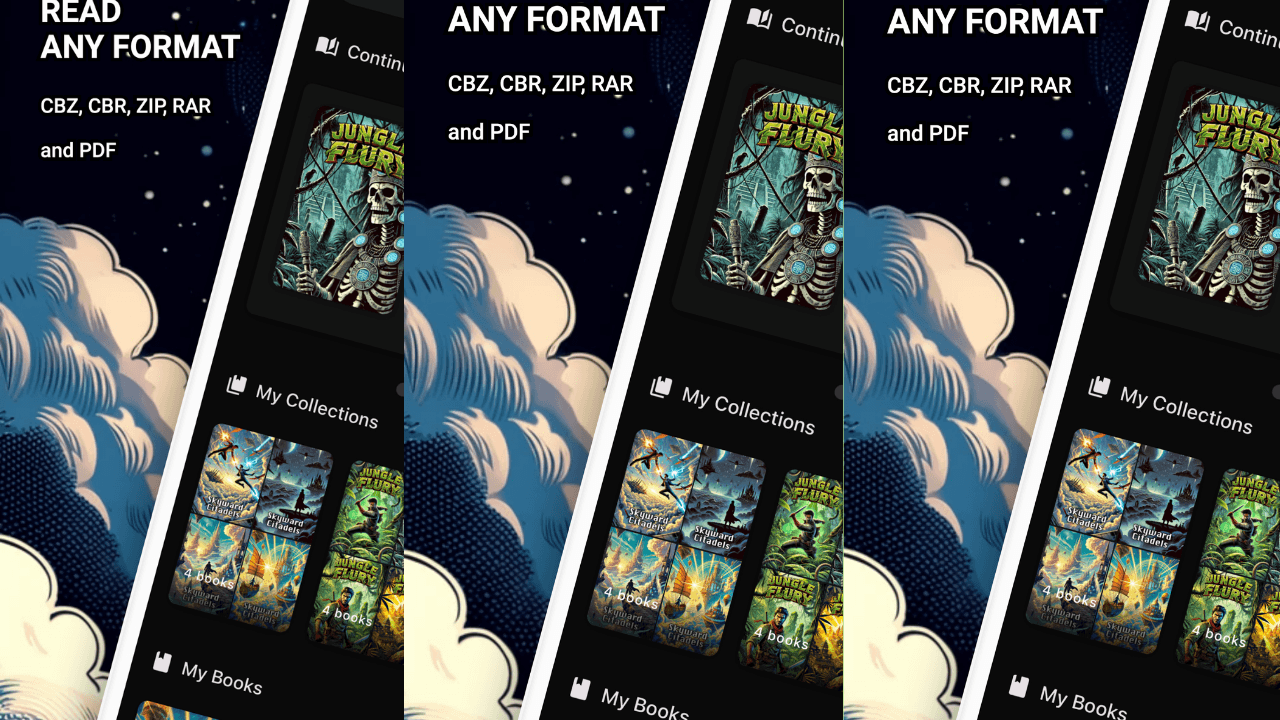 Comic Reader CBR, CBZ & PDF