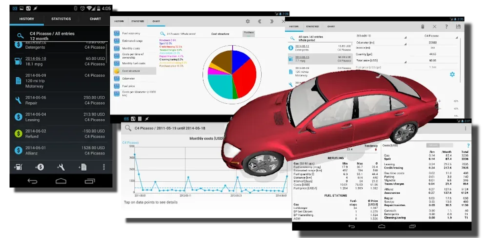 Car costs and fuel log PRO