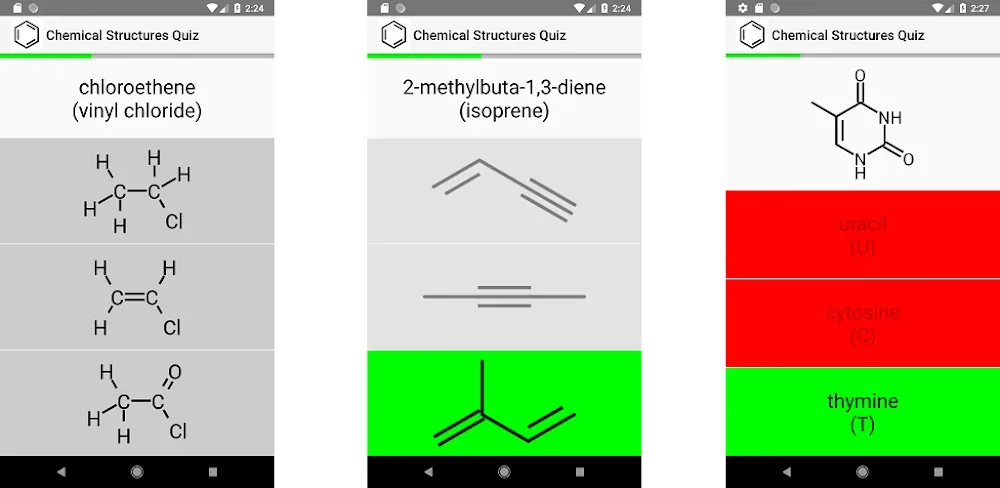 Chemical Structures Quiz