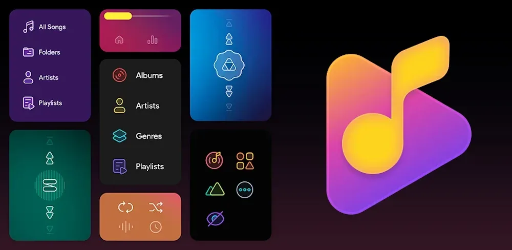 Dais Dark – Poweramp v3 Skin
