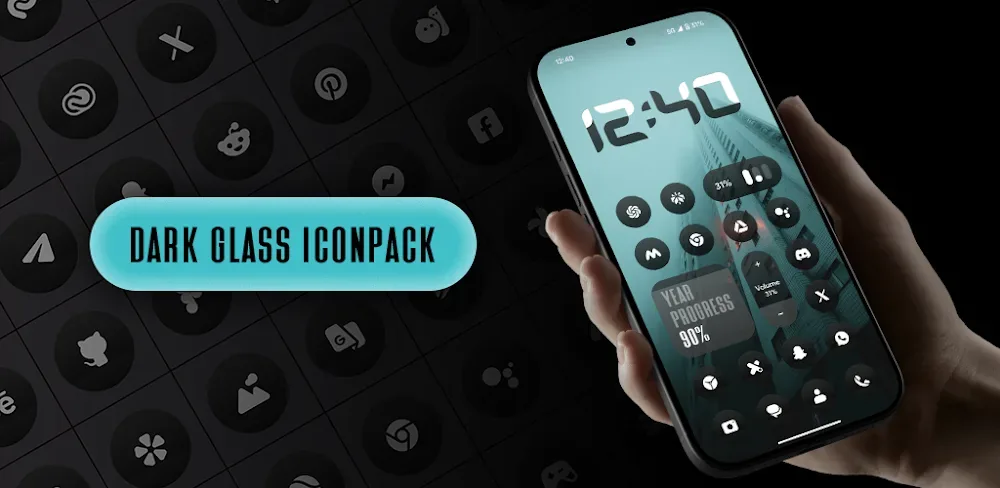 DarkGlass Icon Pack