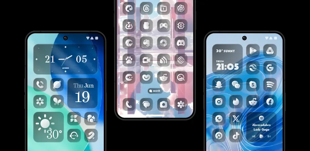 Glass Dark Icon Pack