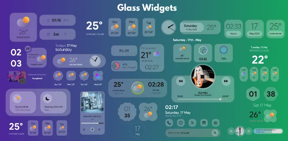 Glass Widgets