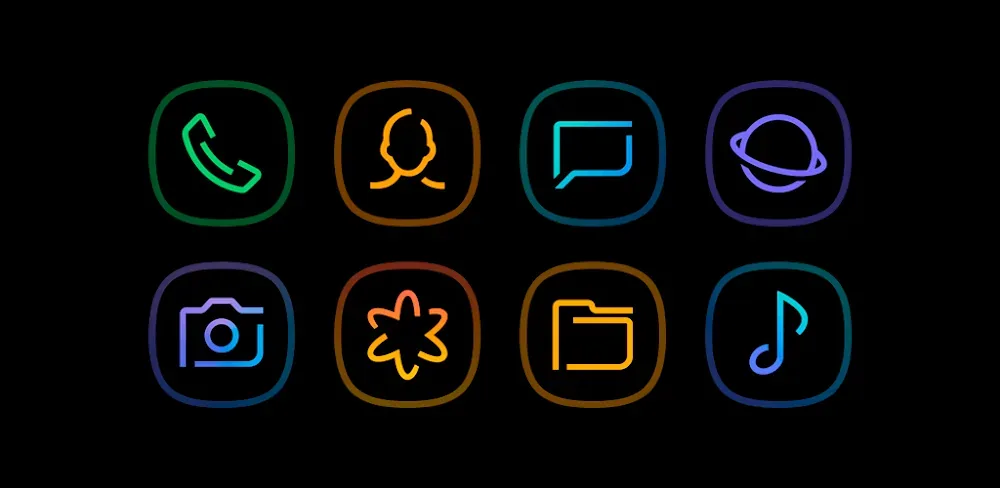 Horux Black – Icon Pack