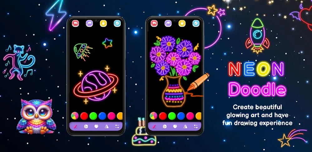 Magic Doodle Art – Neon Glow (Neon Doodle)