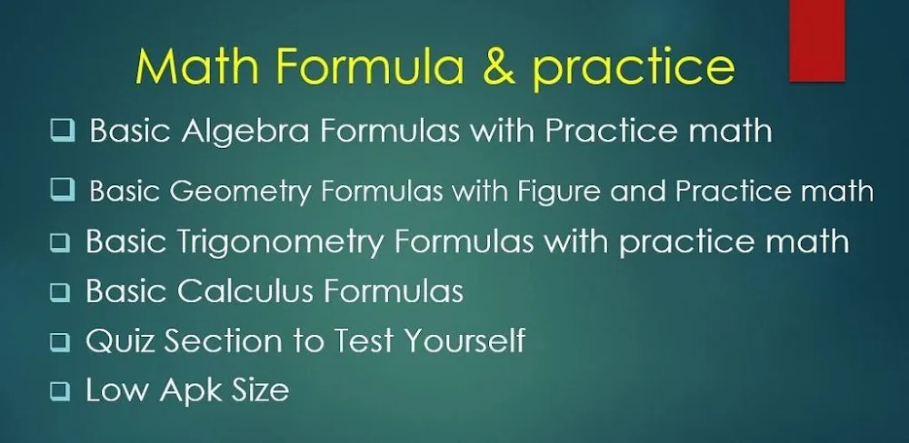 Math Formula with Practice