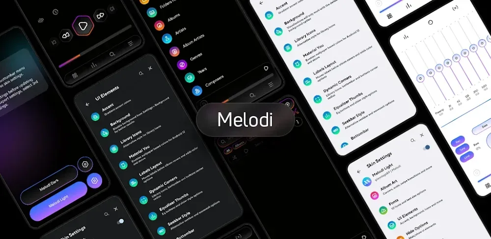 Melodi – Poweramp Skin