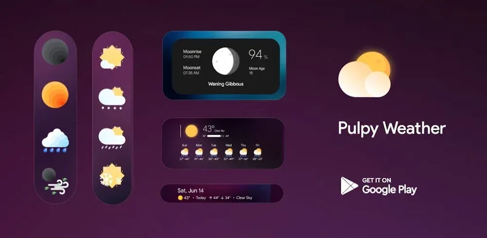 Pulpy Weather – Kwgt/Klwp/Klck