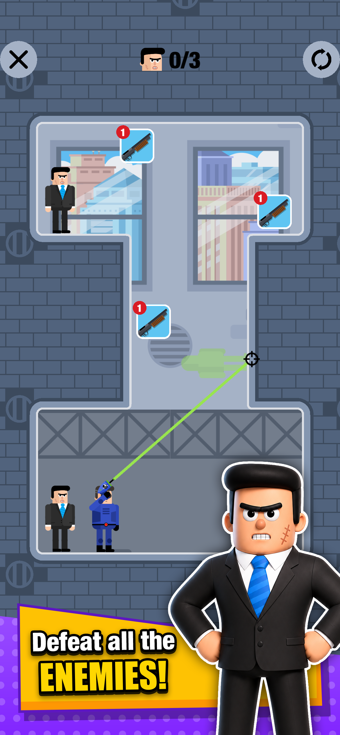Mr Bullet 2 – Guns & Portals