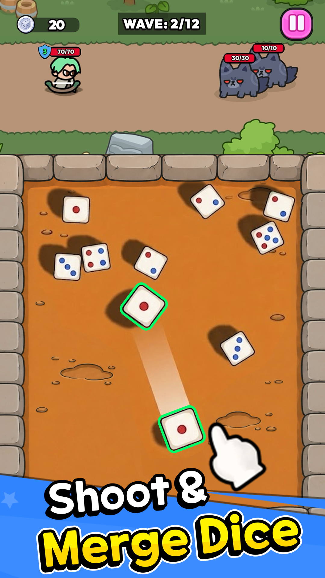 Dice Heroes : Merge