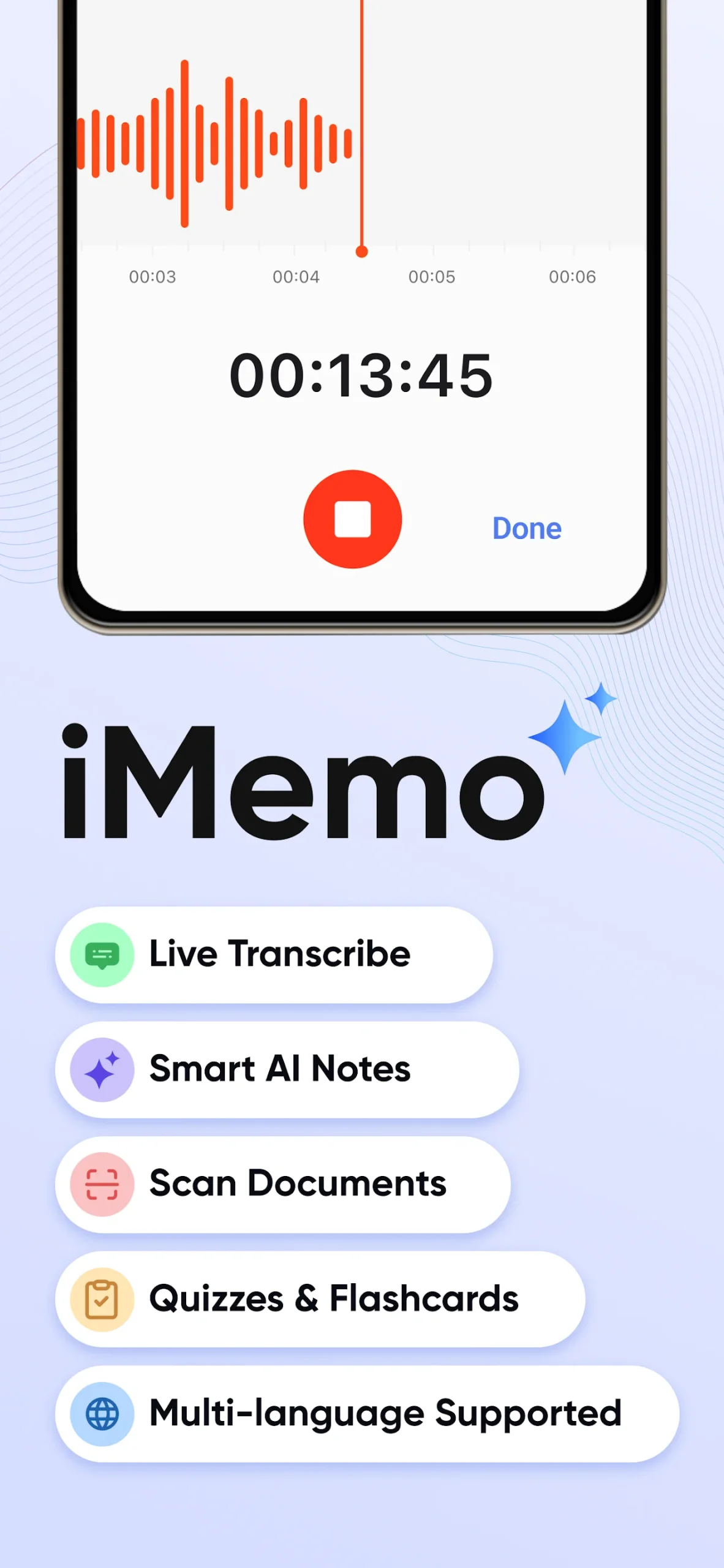 iMemo: AI Notes & Transcribe