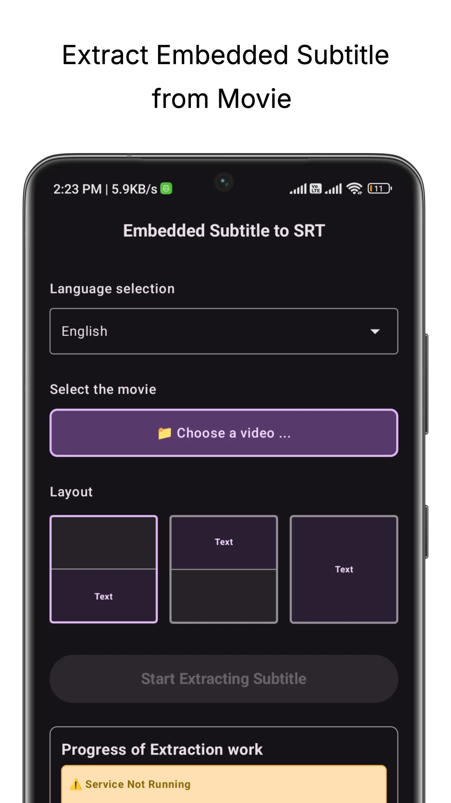 Burned-in Subtitle Extractor