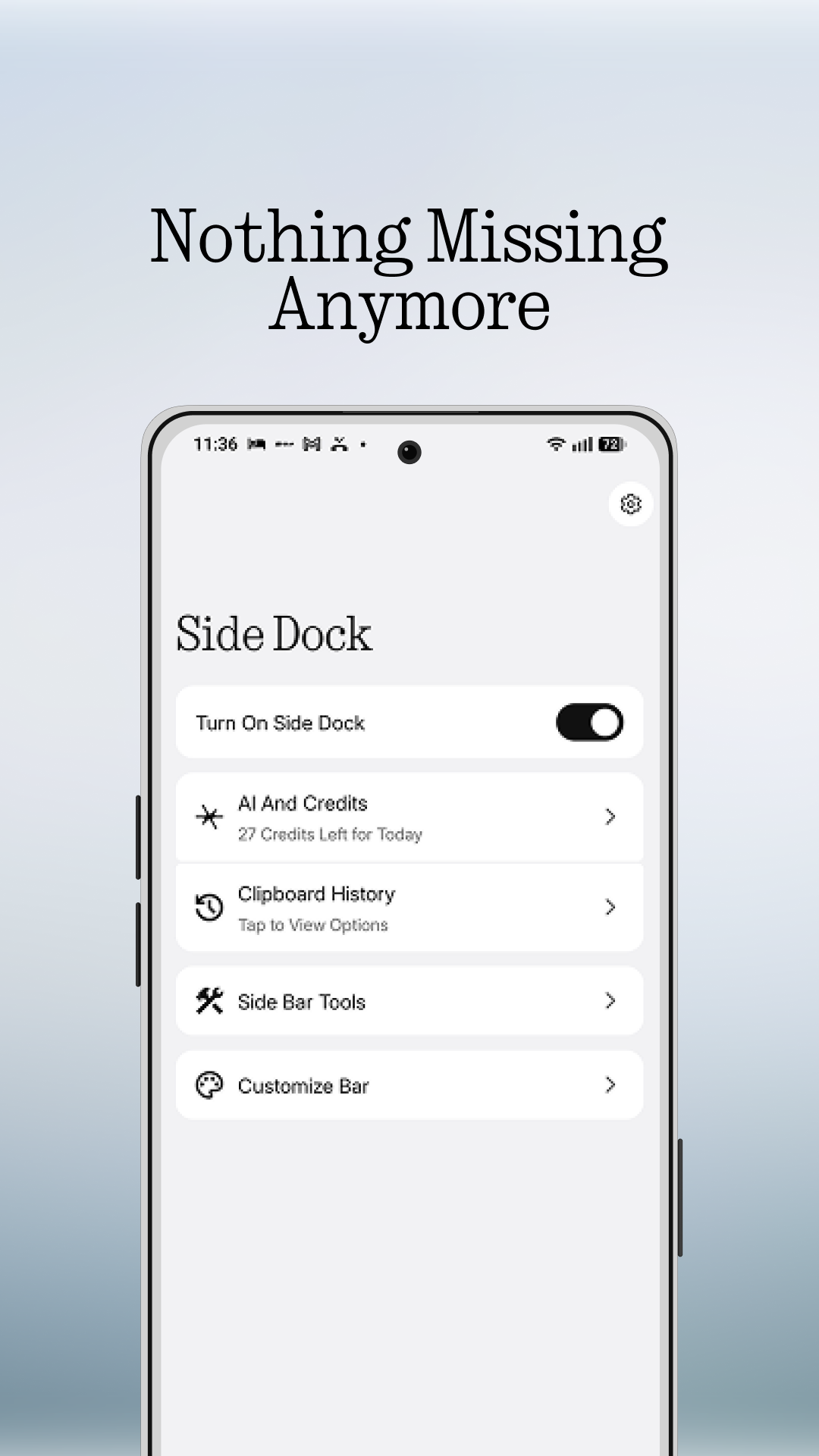 Side Dock