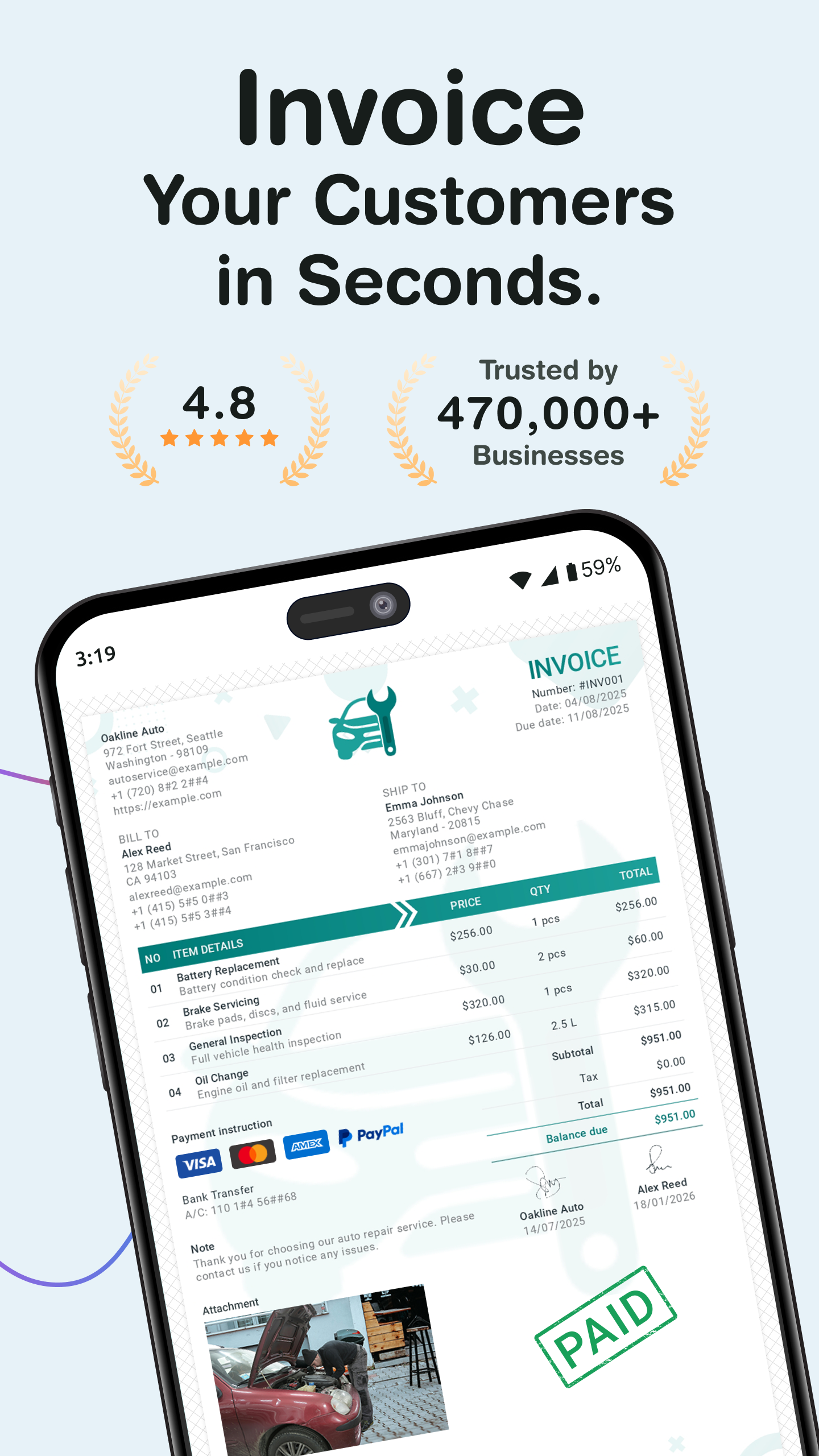Invoice Maker: Atom Invoice