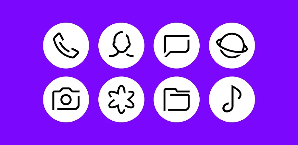 Whiux – Icon Pack (Round)