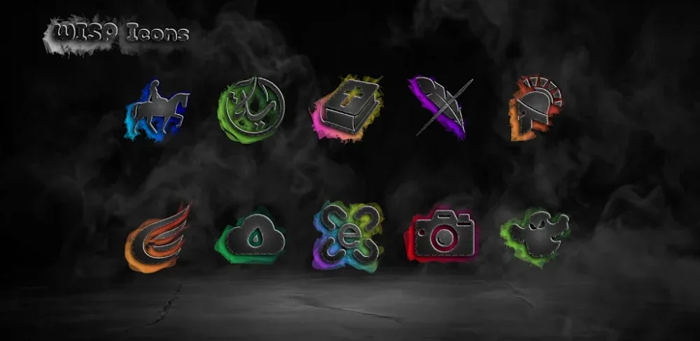 Wisp Dark Icons