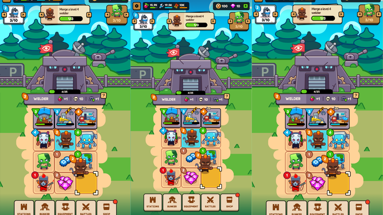 Idle Shelter: Merge to Survive