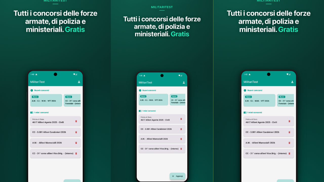 MilitariTest – Simulatore quiz