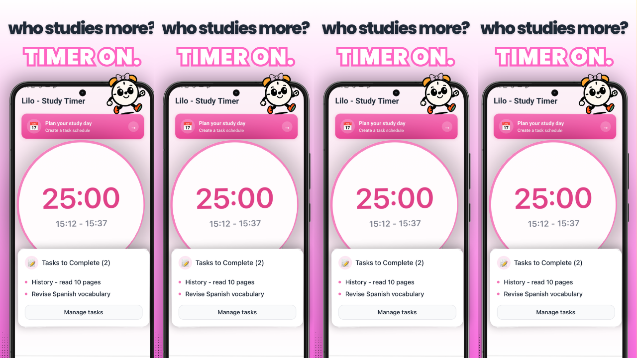 Lilo Study Timer & Challenges