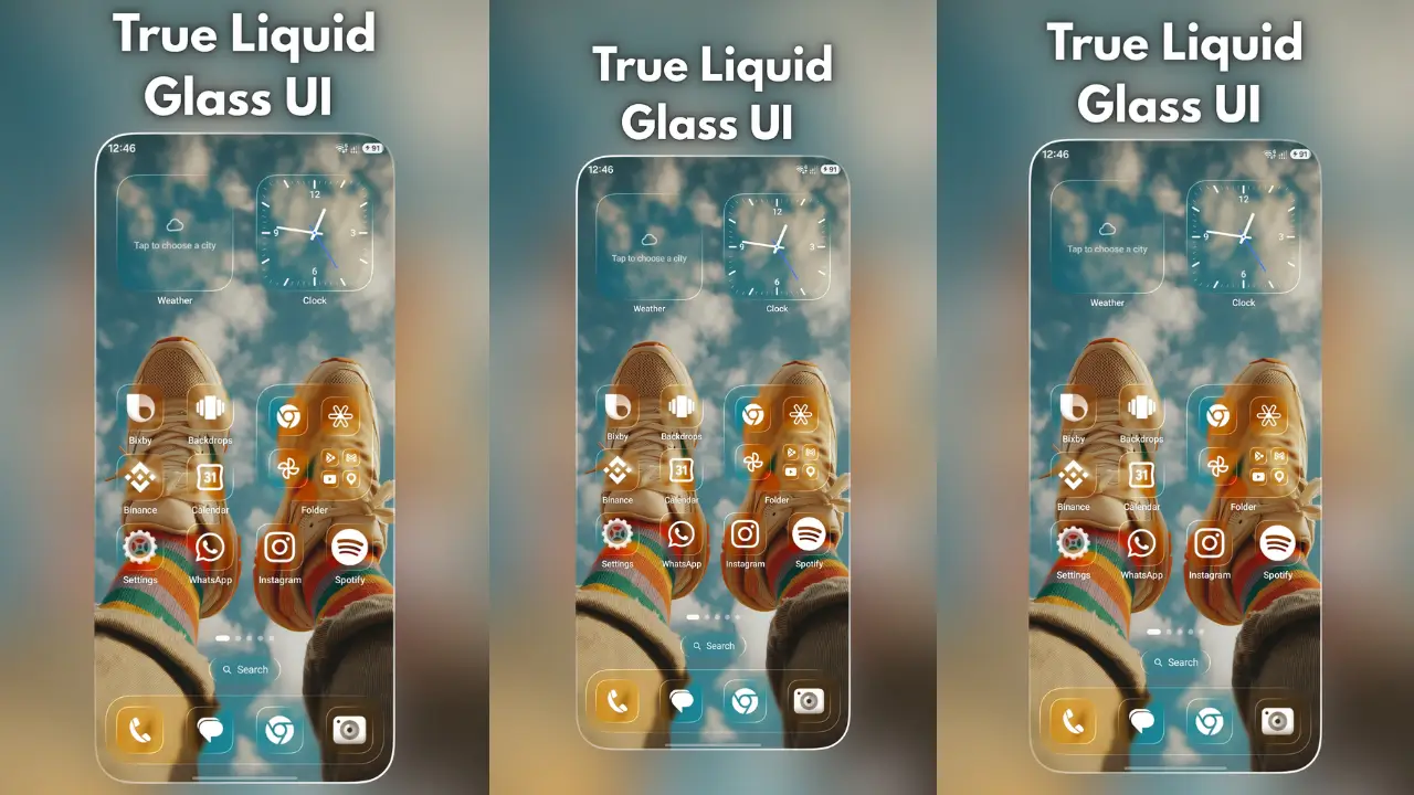 Liquid Launcher: Glass UI