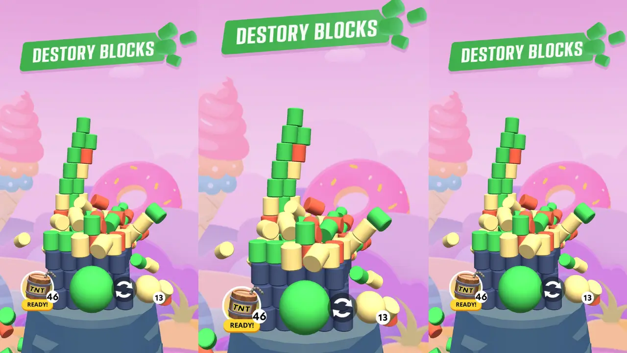 Pillar Smash – Throw Ball
