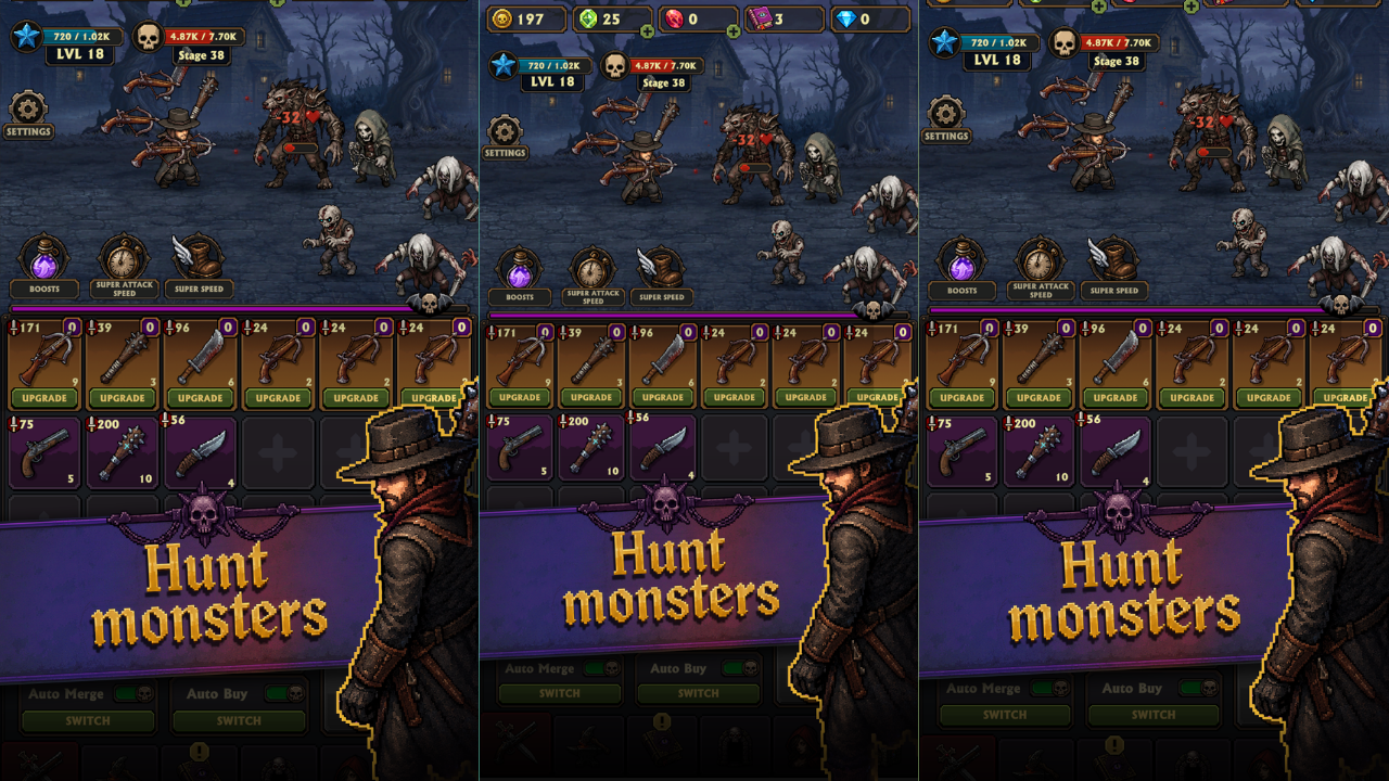 Idle Vampire Hunter: Merge RPG
