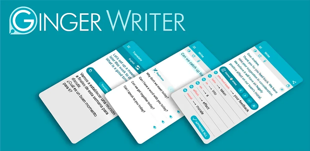 Ginger Writer, Grammar Speller