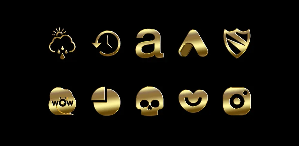 Gold-PD Icon Pack