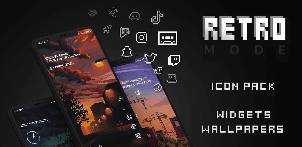 Retro Mode – Icon Pack (Light)