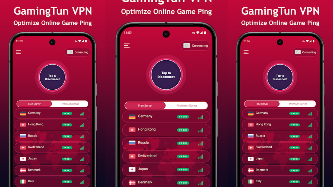 GamingTun VPN: Optimize Ping