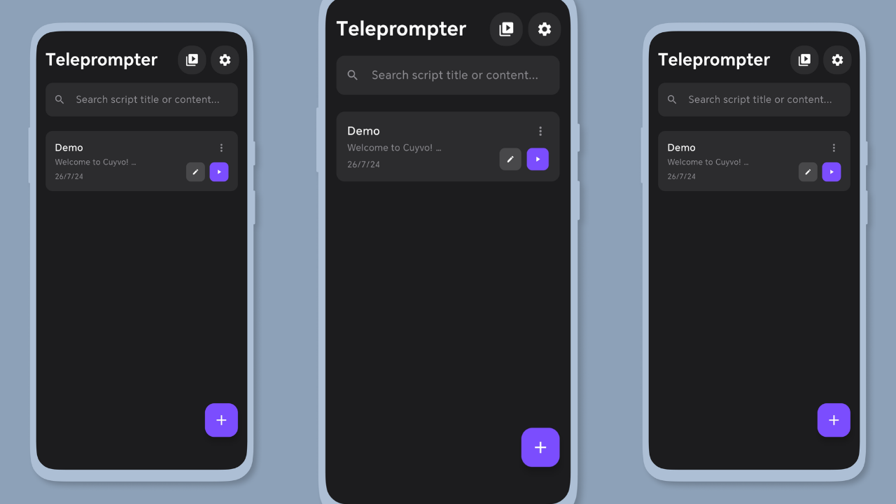 Floating Teleprompter – Cuyvo