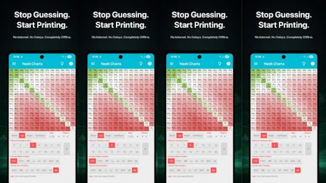 Preflop+ Poker GTO Nash Charts