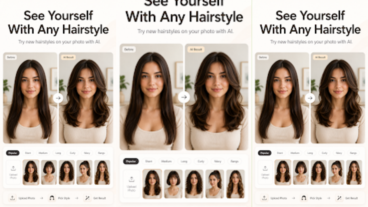 Ai Hairstyle Try On : HairSee