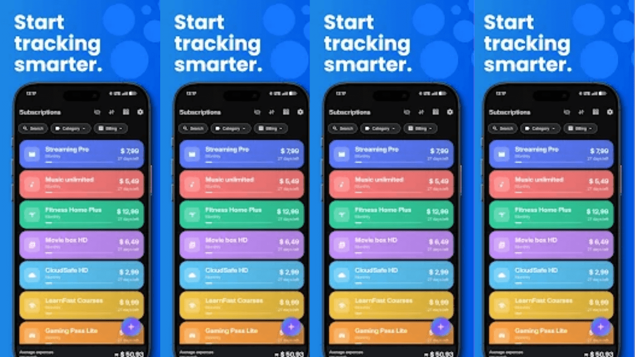 Subtrack: Subscription Manager