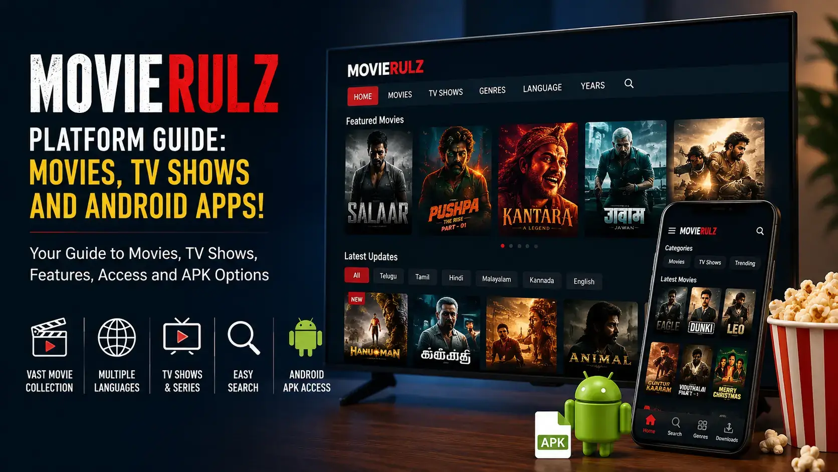 MovieRulz Platform Guide: Movies, TV Shows and Android Apps