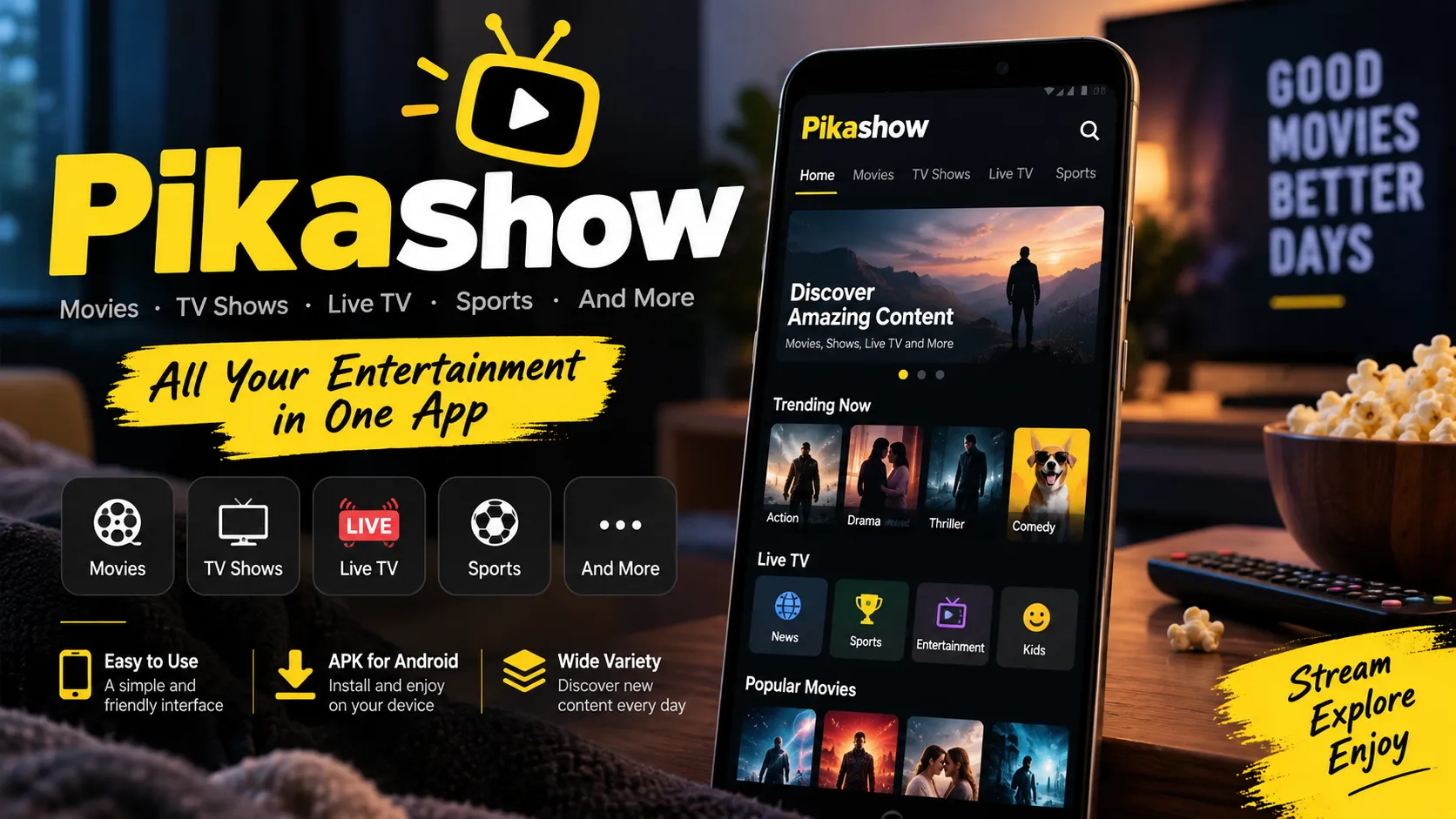 Pikashow Guide: Features, APK, and User Experience