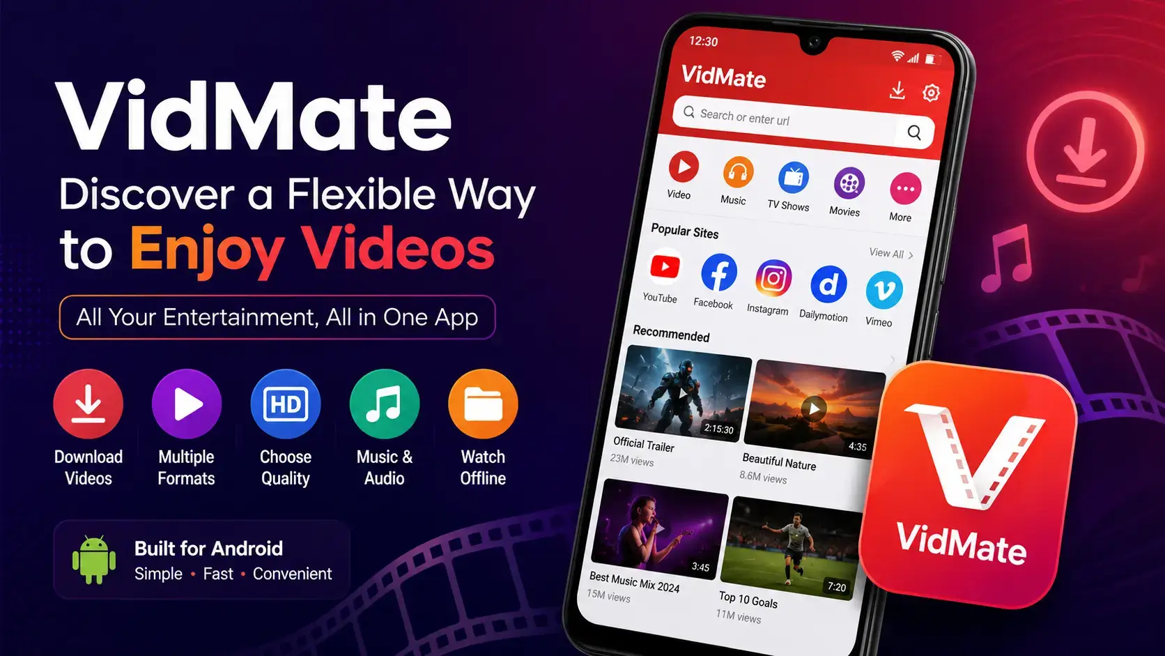 VidMate: Discover a Flexible Way to Enjoy Videos on Android!