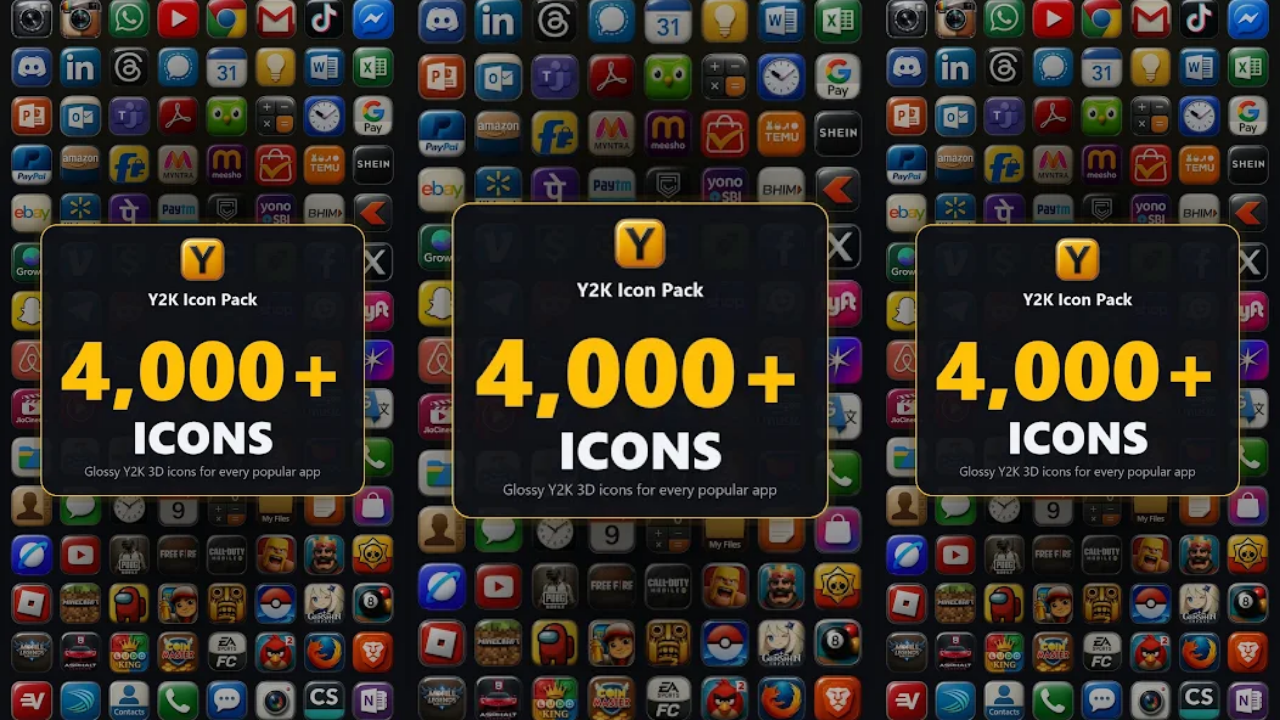Y2K Icon Pack: Skeuomorphic 3D