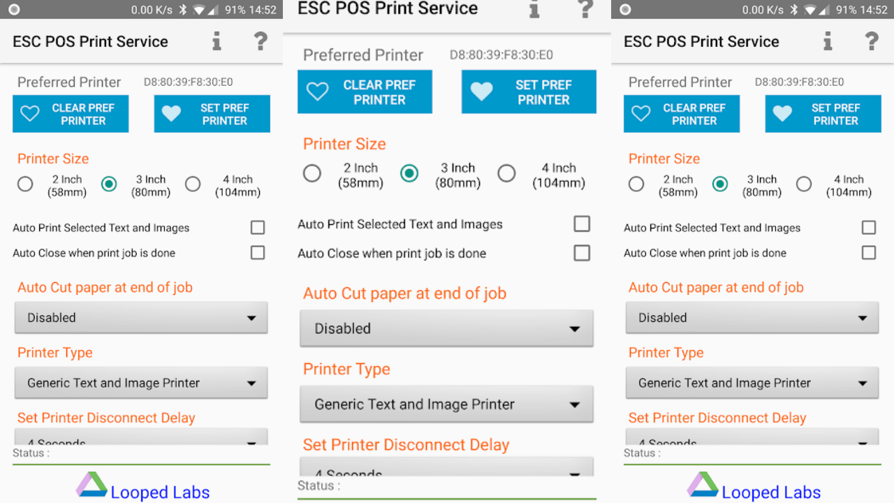 ESCPOS Bluetooth Print Service