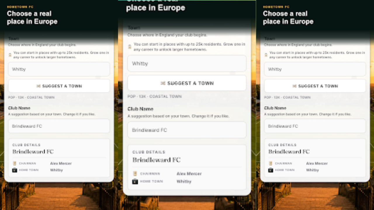 Hometown FC: Football Tycoon
