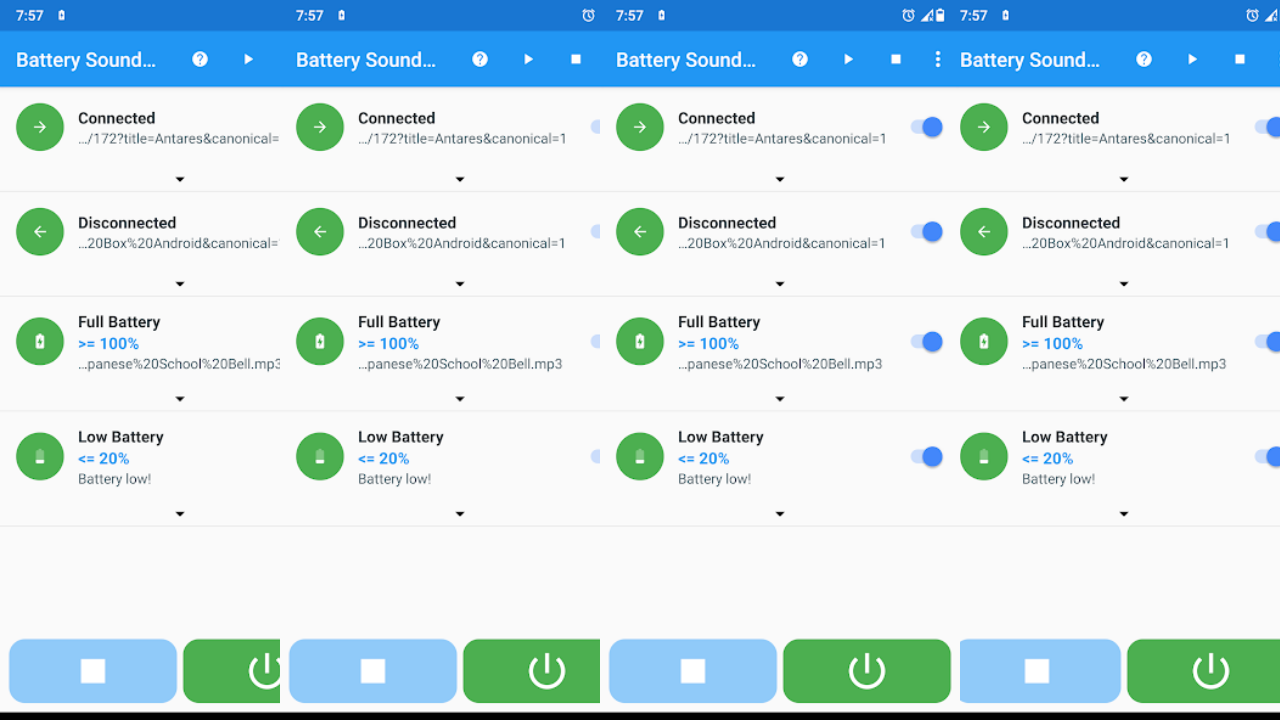 Battery Sound Alert
