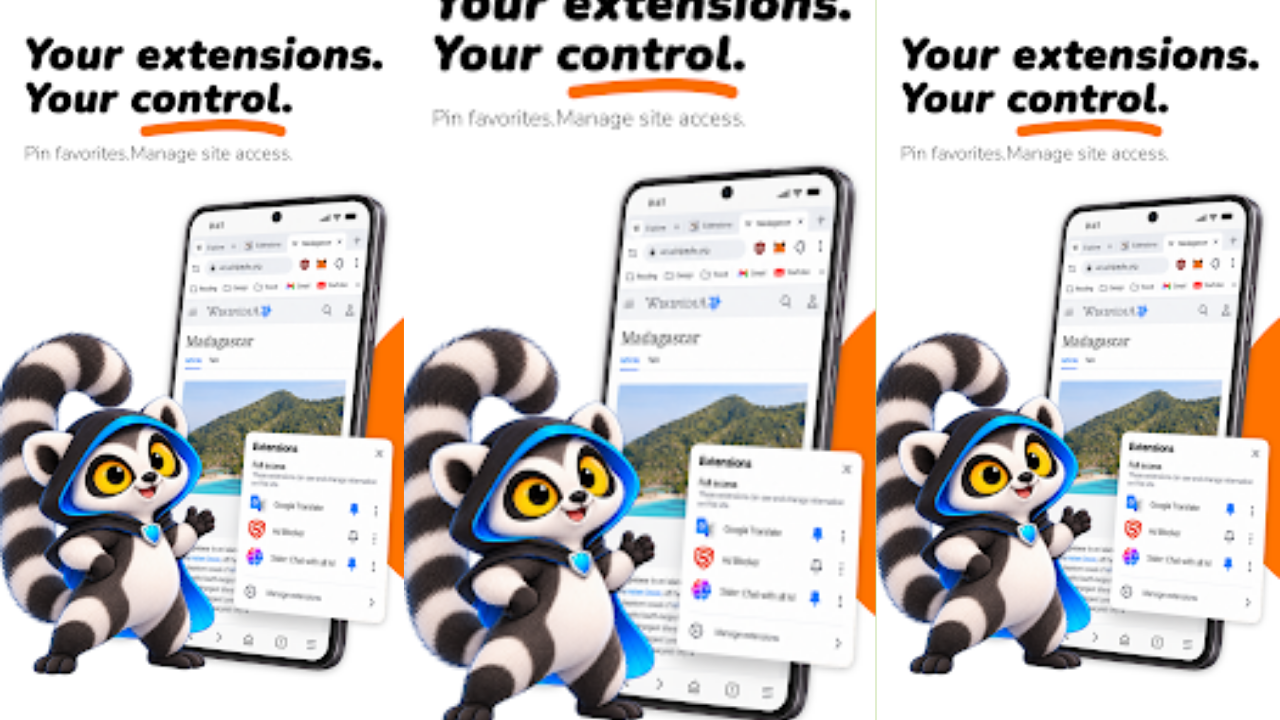 Lemur Browser: Web Extensions