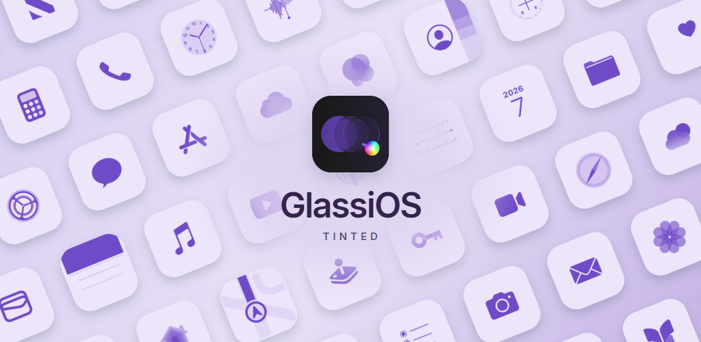 GlassiOS Tinted Icon Pack
