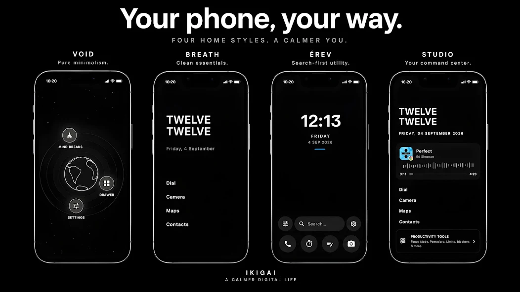 IKIGAI: Minimalist Launcher